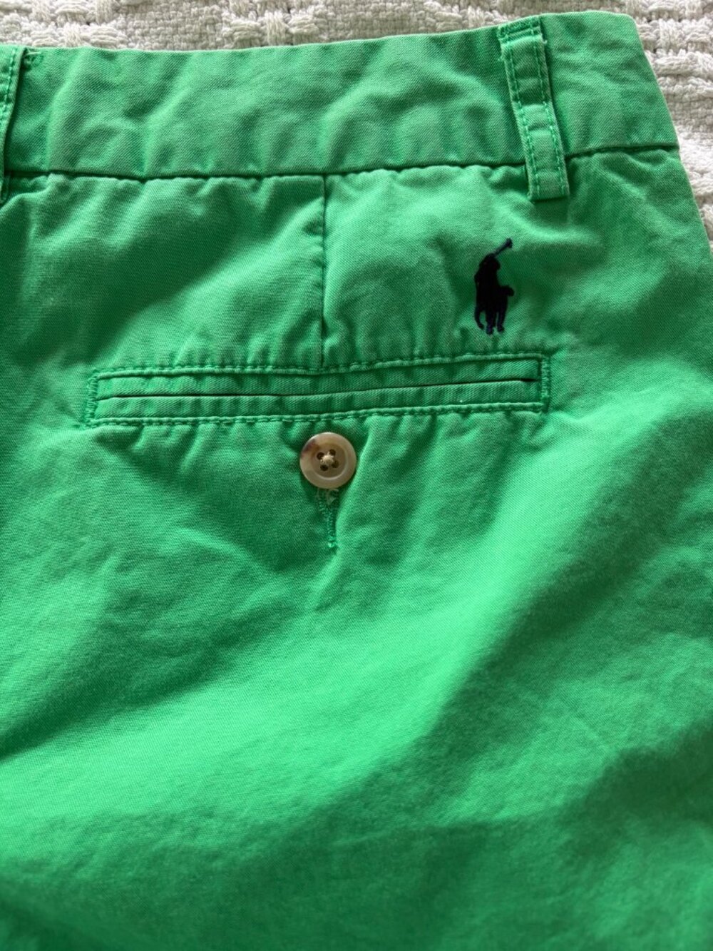Kelly green Ralph Lauren bermudas, size 18 boys (womens 4)